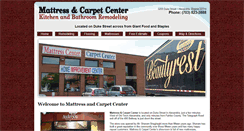 Desktop Screenshot of mattressandcarpet.com